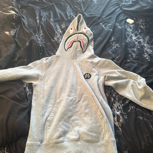 Selling grey Bape hoodie size small - Picture 2 of 4